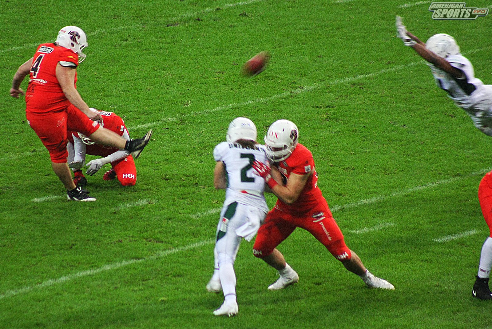 German Bowl XLI New Yorker Lions Braunschweig vs. Schwäbisch Hall Unicorns 10:07  12.10.19 Tribünensicht