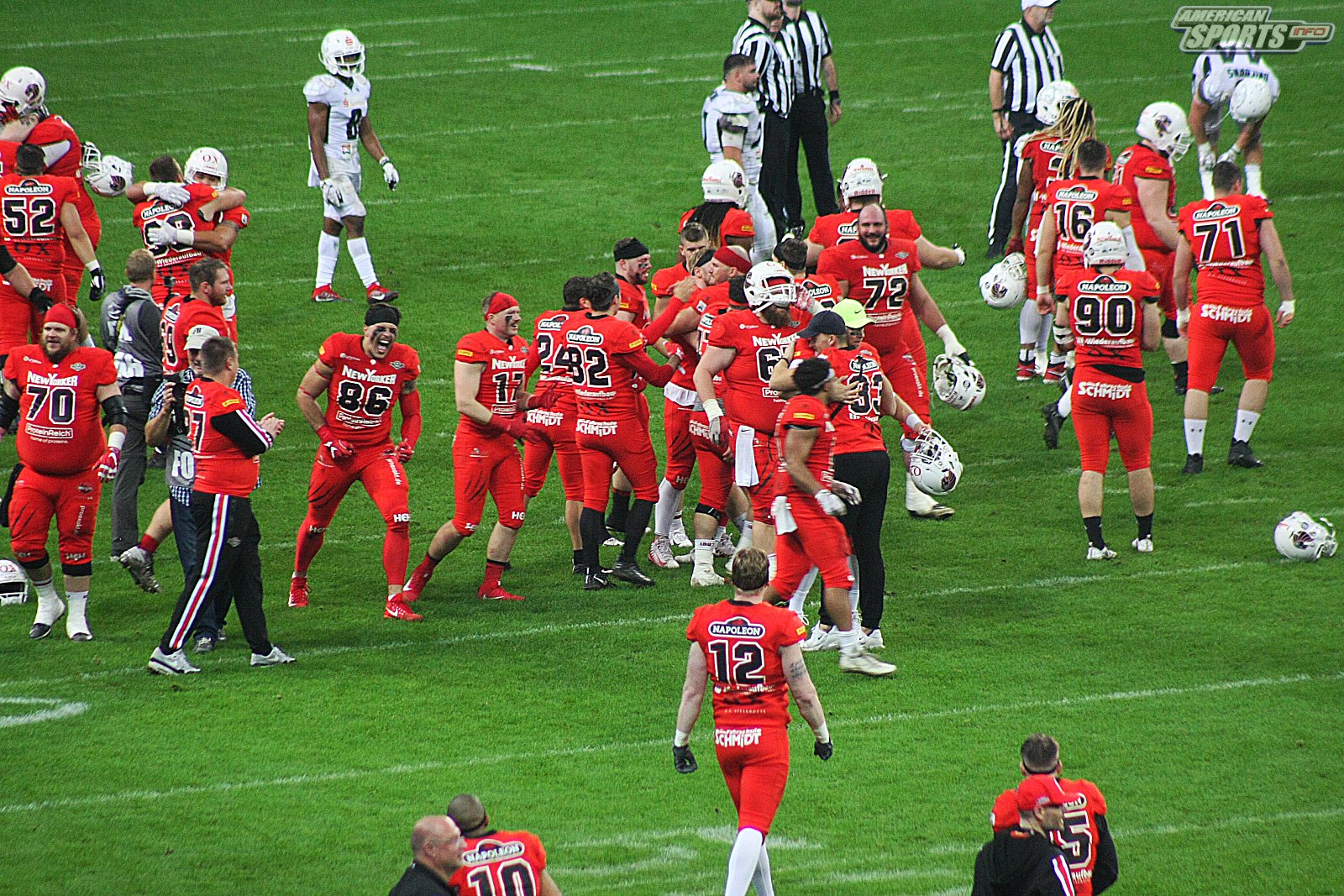 German Bowl XLI New Yorker Lions Braunschweig vs. Schwäbisch Hall Unicorns 10:07  12.10.19 Tribünensicht