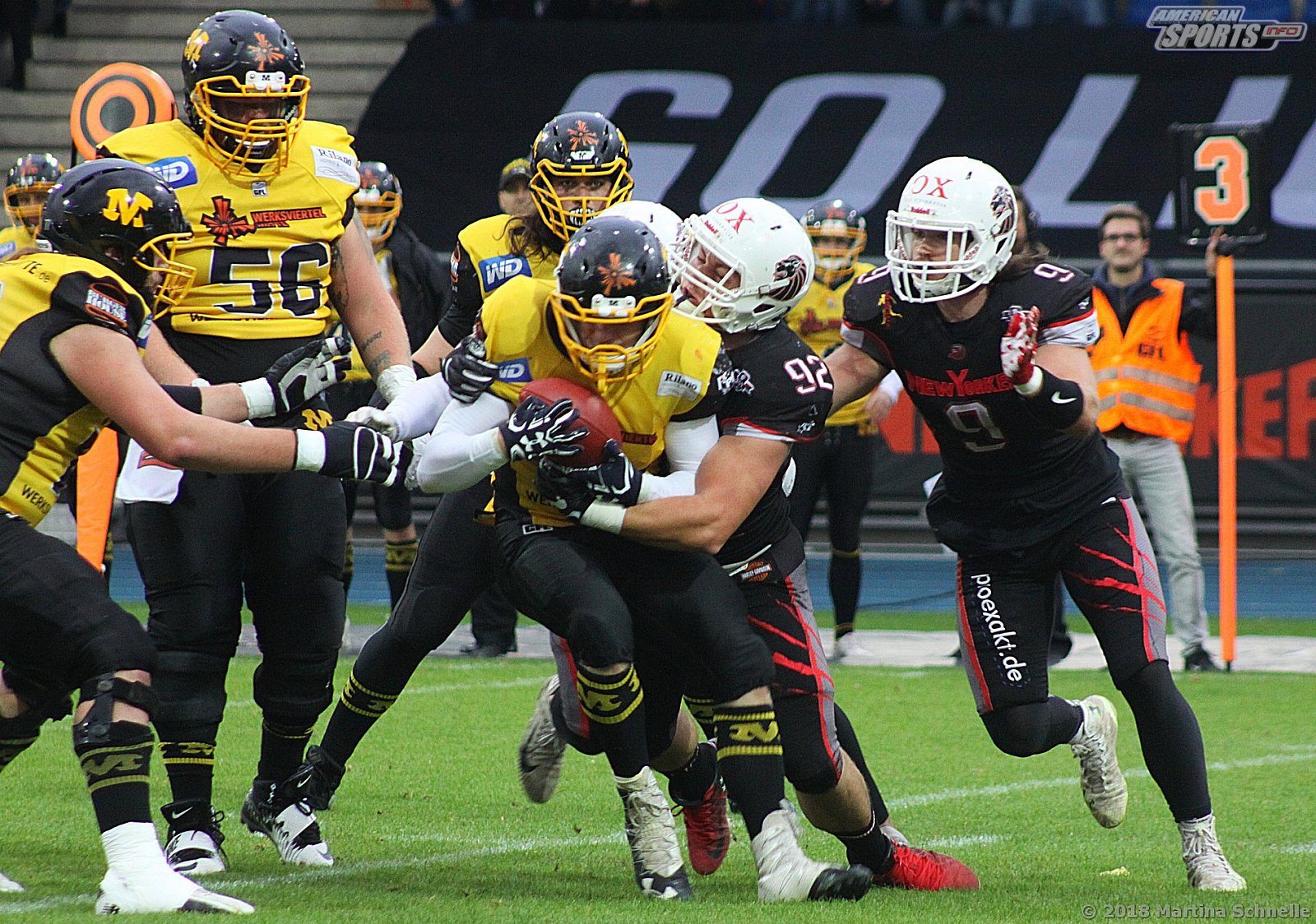GFL Playoffs NewYorker Lions Braunschweig vs Munich Cowboys 59-14 22.09.2018