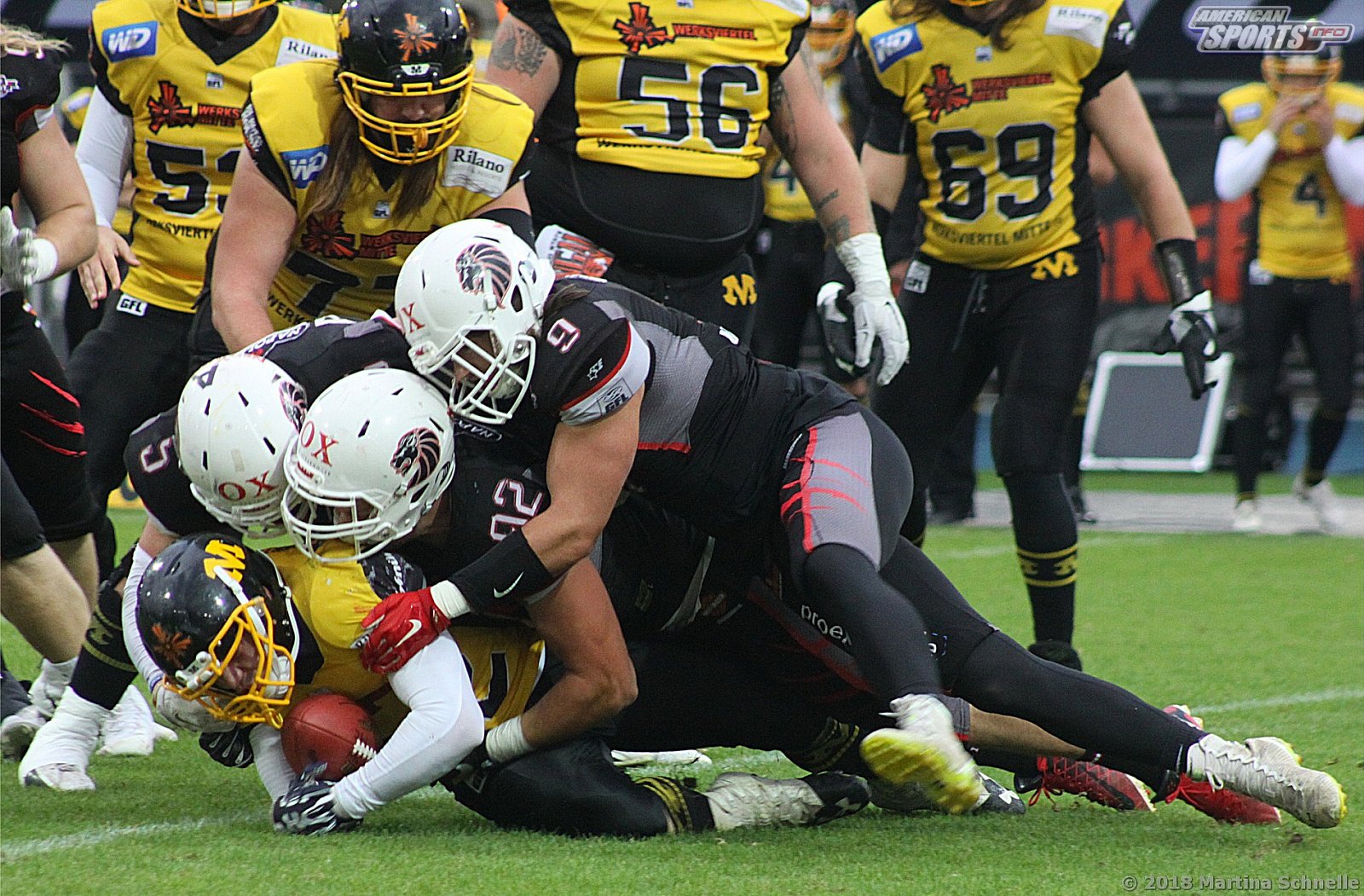 GFL Playoffs NewYorker Lions Braunschweig vs Munich Cowboys 59-14 22.09.2018