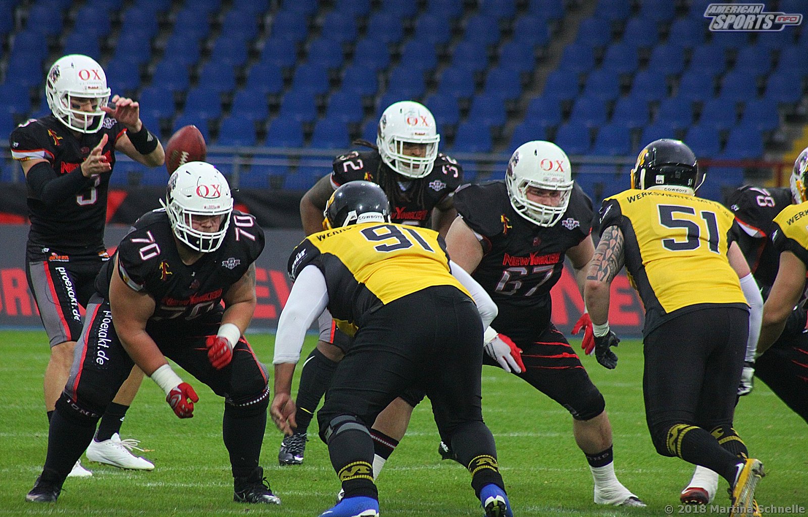 GFL Playoffs NewYorker Lions Braunschweig vs Munich Cowboys 59-14 22.09.2018