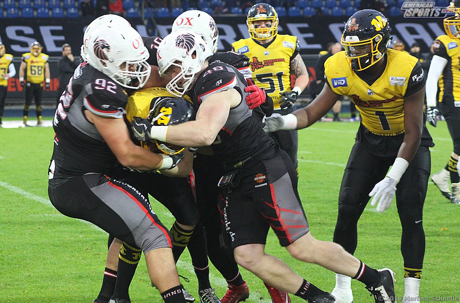 GFL Playoffs NewYorker Lions Braunschweig vs Munich Cowboys 59-14 22.09.2018