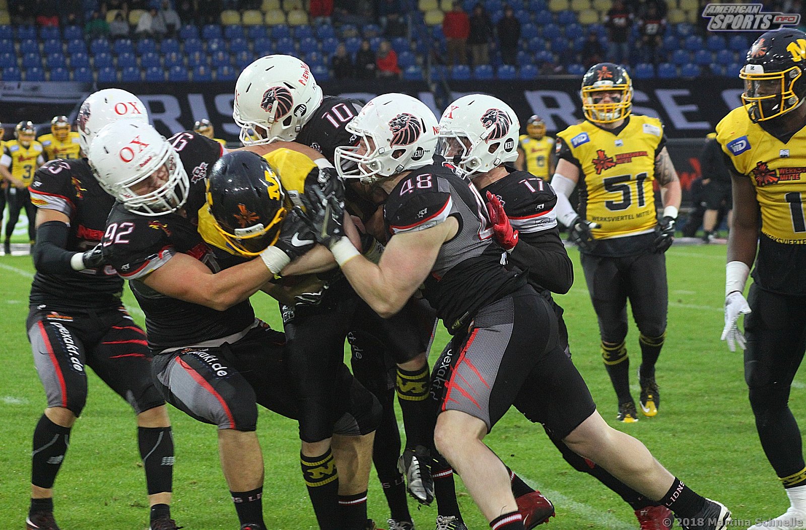GFL Playoffs NewYorker Lions Braunschweig vs Munich Cowboys 59-14 22.09.2018