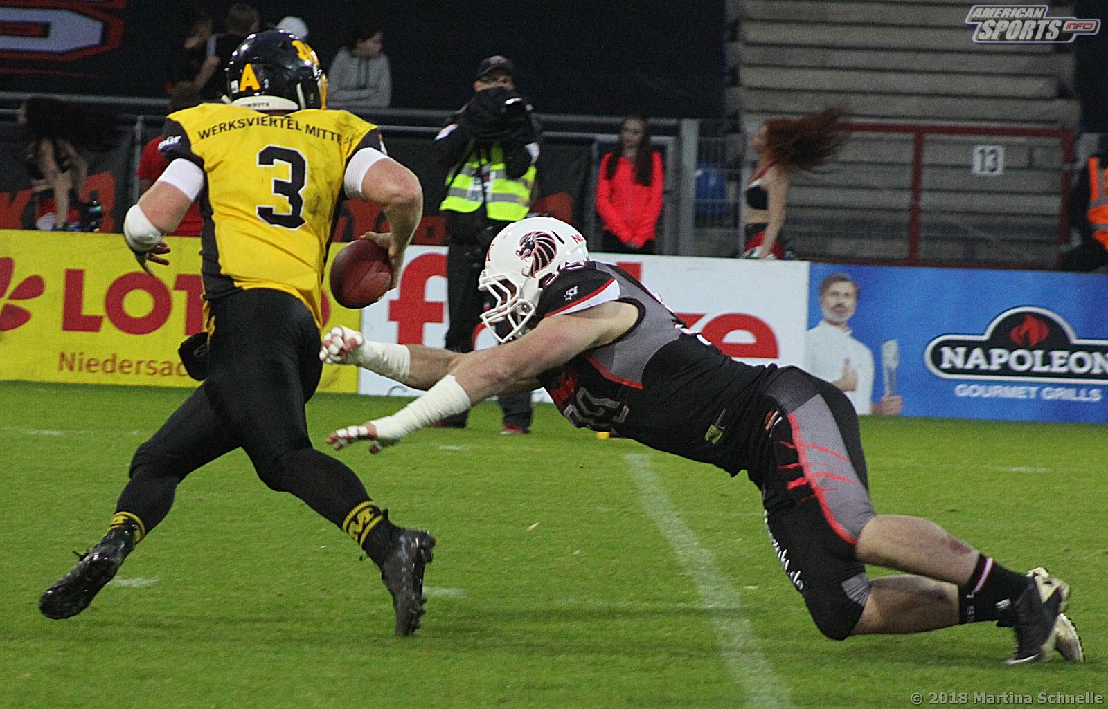 GFL Playoffs NewYorker Lions Braunschweig vs Munich Cowboys 59-14 22.09.2018