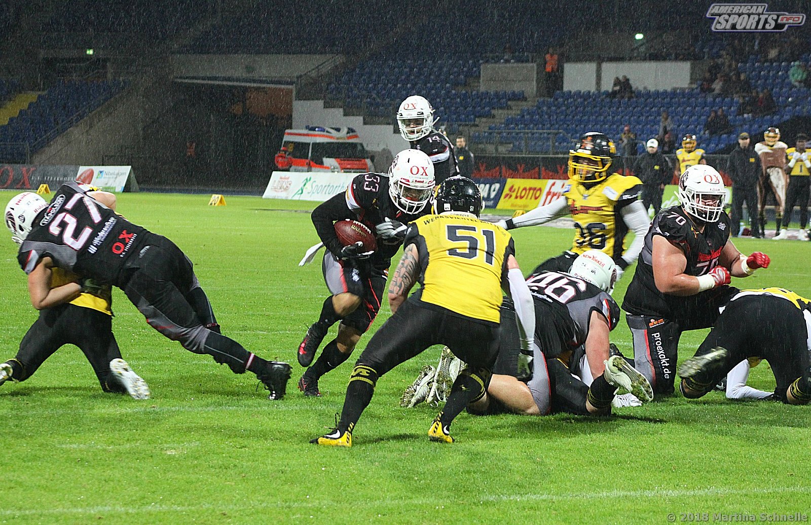 GFL Playoffs NewYorker Lions Braunschweig vs Munich Cowboys 59-14 22.09.2018