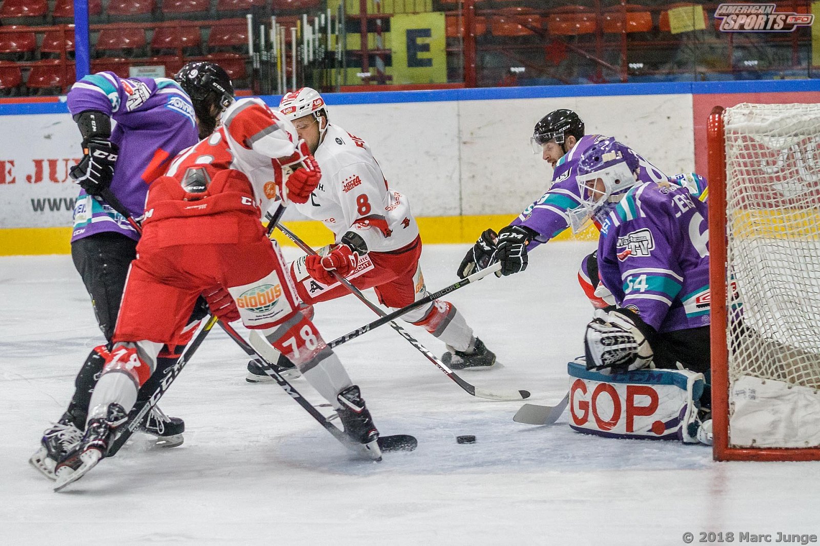 Oberliga Eishockey: Wohnbau Moskitos Essen vs Halle Saale Bulls	5:4 21.09.2018