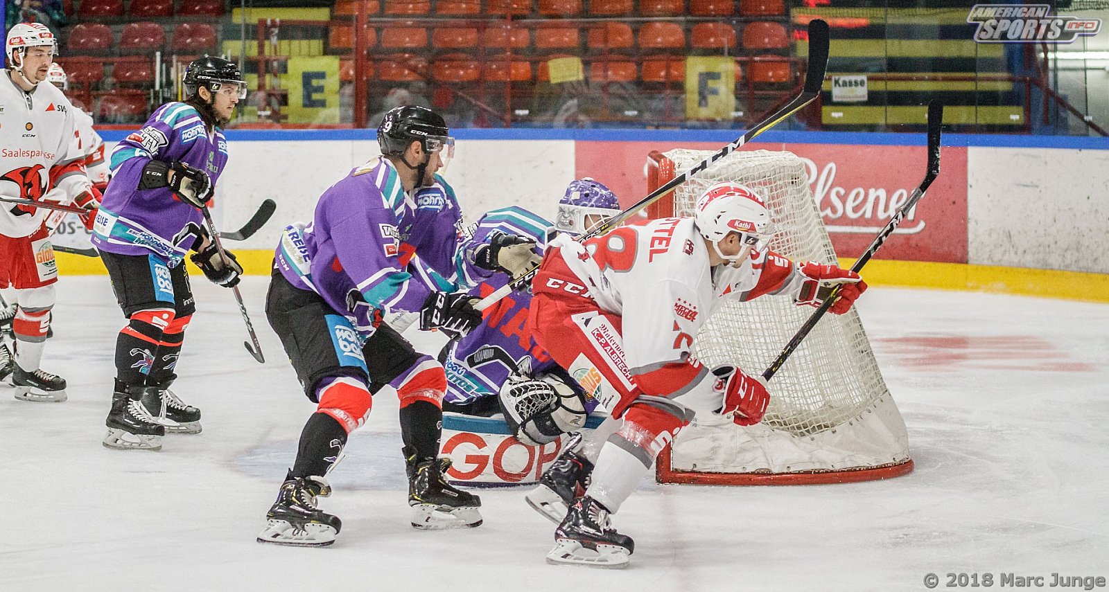 Oberliga Eishockey: Wohnbau Moskitos Essen vs Halle Saale Bulls	5:4 21.09.2018