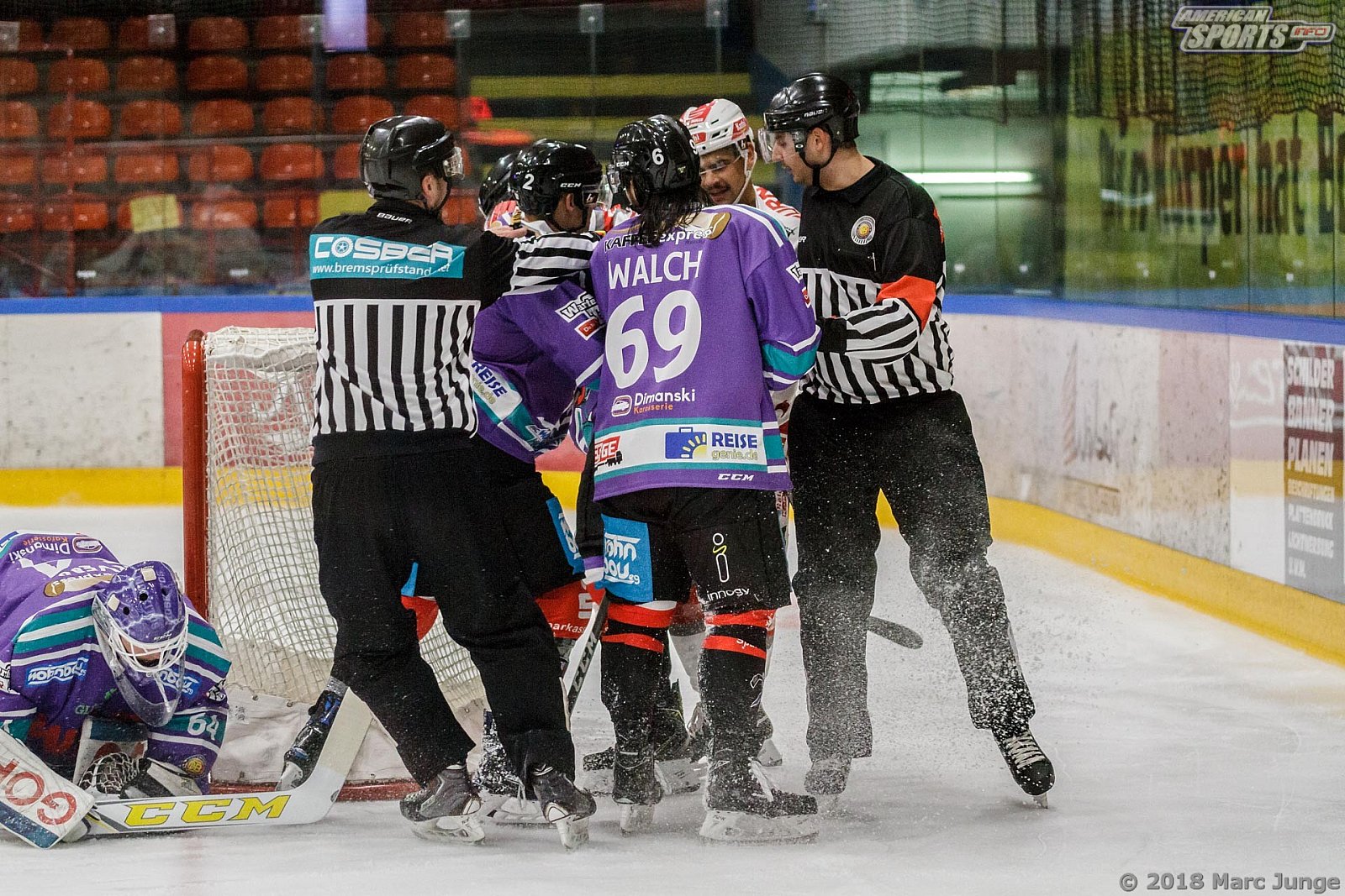 Oberliga Eishockey: Wohnbau Moskitos Essen vs Halle Saale Bulls	5:4 21.09.2018