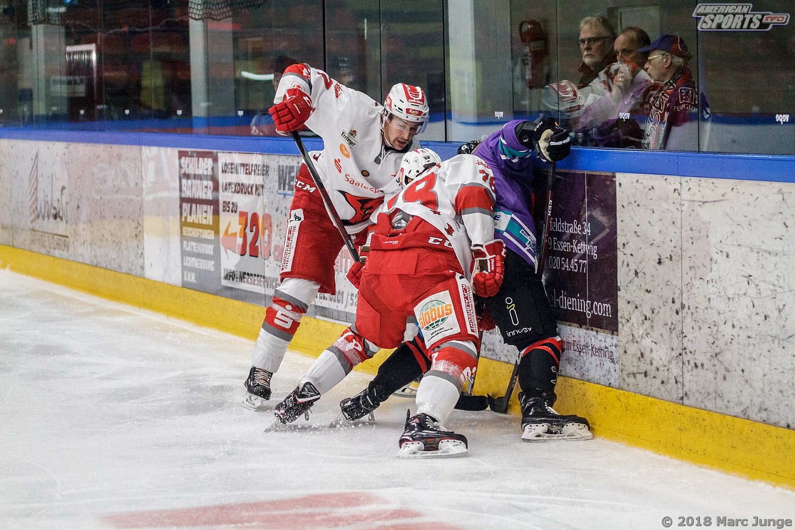 Oberliga Eishockey: Wohnbau Moskitos Essen vs Halle Saale Bulls	5:4 21.09.2018