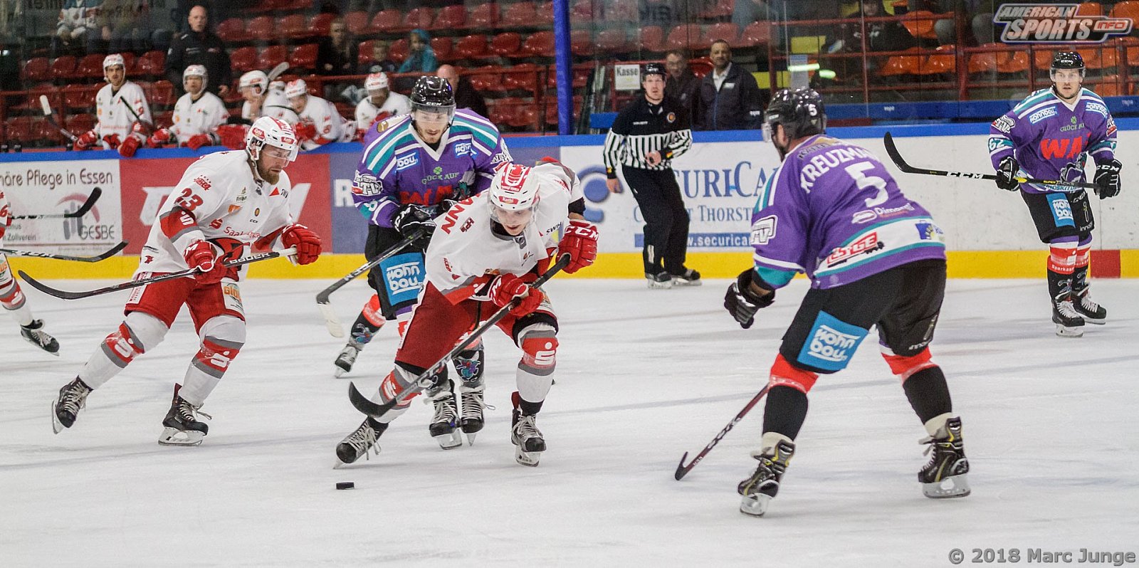 Oberliga Eishockey: Wohnbau Moskitos Essen vs Halle Saale Bulls	5:4 21.09.2018