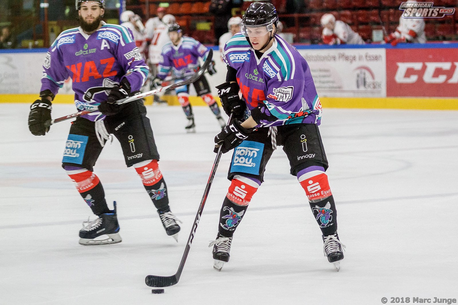 Oberliga Eishockey: Wohnbau Moskitos Essen vs Halle Saale Bulls	5:4 21.09.2018