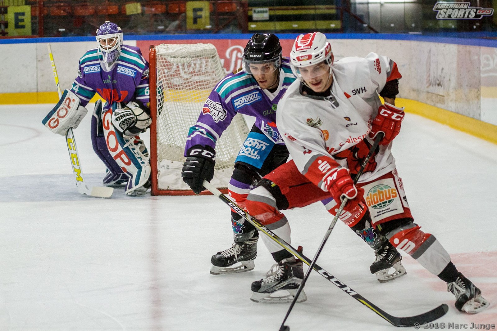 Oberliga Eishockey: Wohnbau Moskitos Essen vs Halle Saale Bulls	5:4 21.09.2018