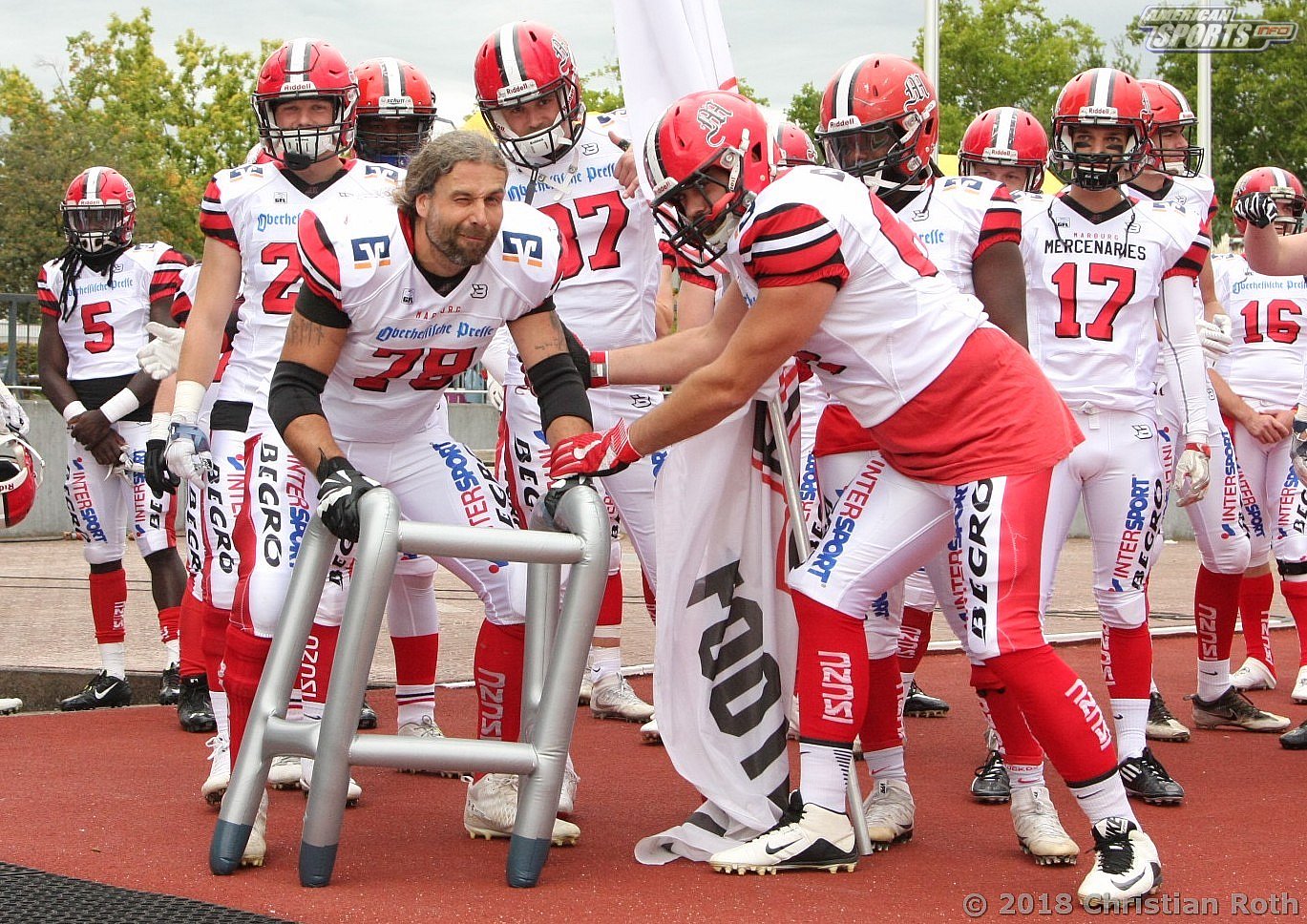 GFL FOOTBALL: Marburg vs Schwäbisch Hall 31:34 02.09.2018