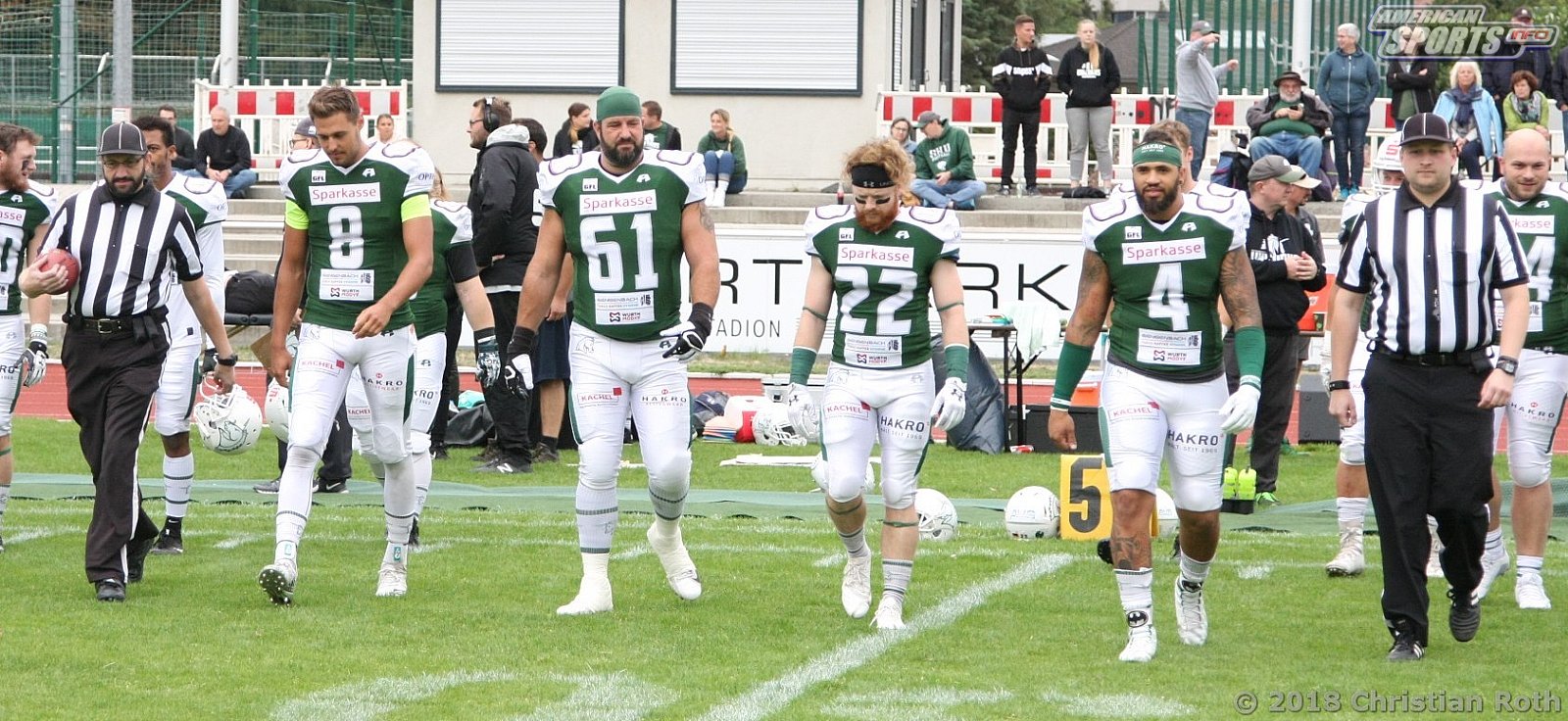 GFL FOOTBALL: Marburg vs Schwäbisch Hall 31:34 02.09.2018