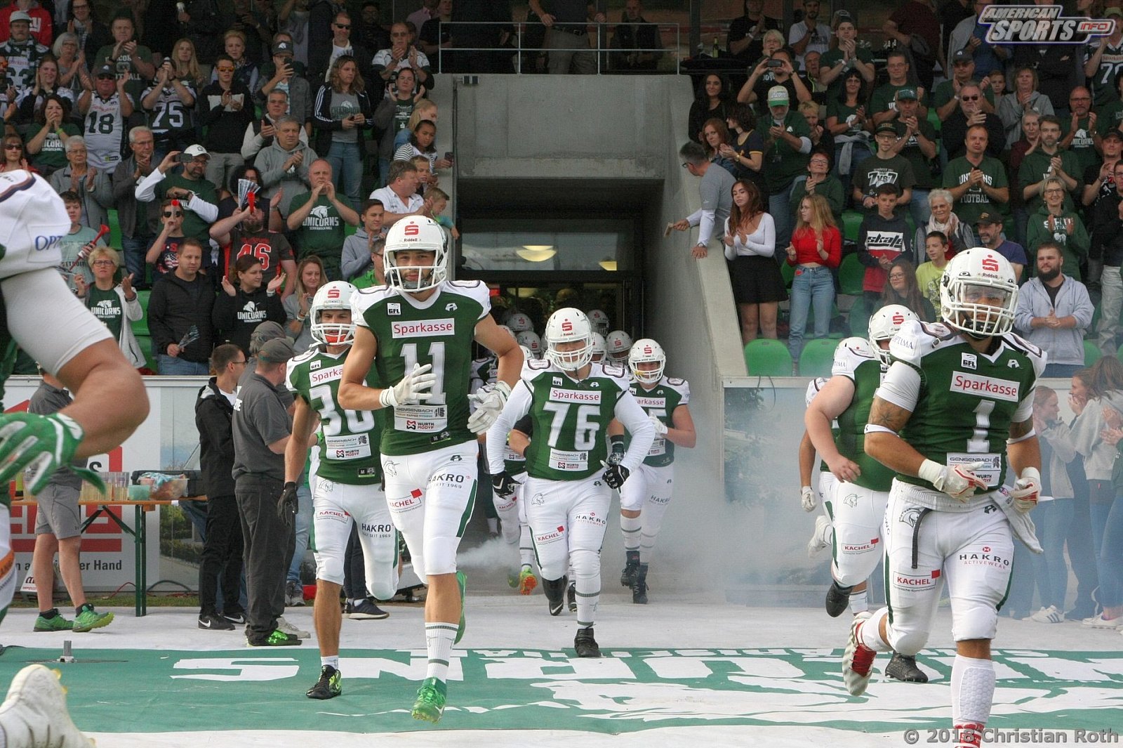GFL Playoffs: Schwäbisch Hall Unicorns vs Cologne Crocodiles 37:14 22.09.2018