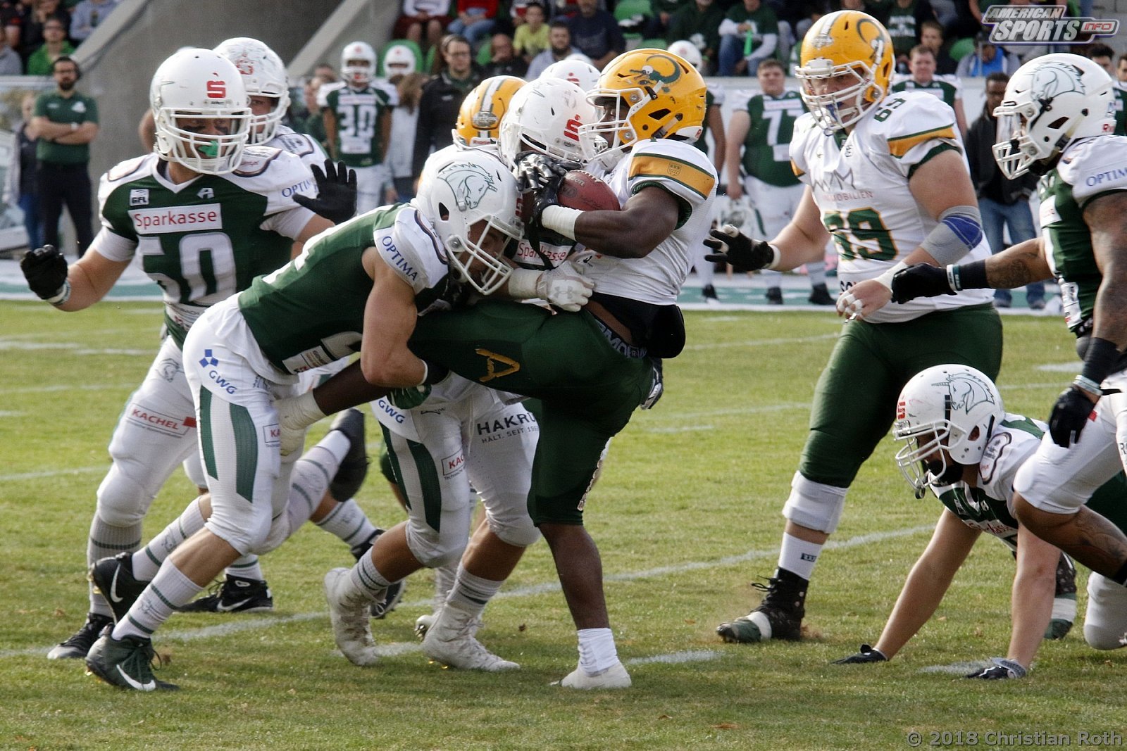 GFL Playoffs: Schwäbisch Hall Unicorns vs Cologne Crocodiles 37:14 22.09.2018