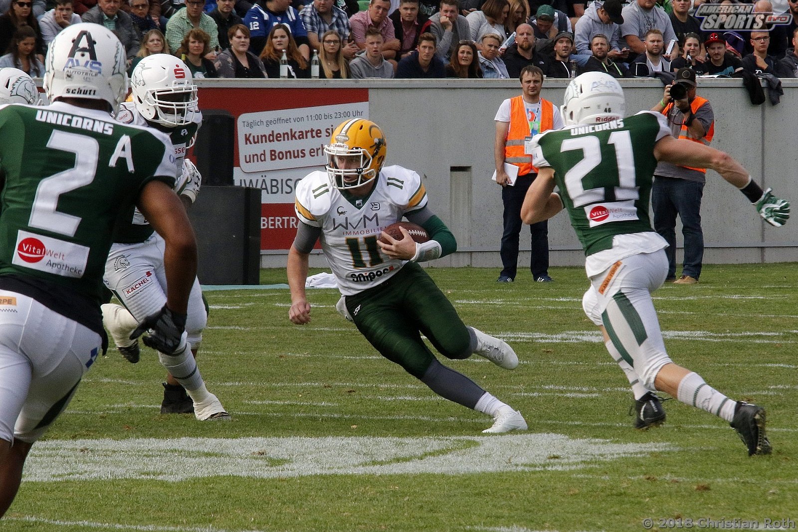 GFL Playoffs: Schwäbisch Hall Unicorns vs Cologne Crocodiles 37:14 22.09.2018
