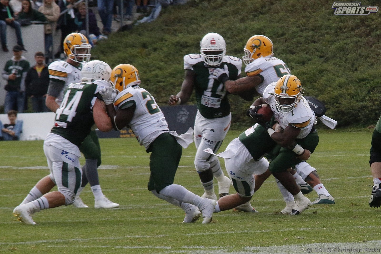 GFL Playoffs: Schwäbisch Hall Unicorns vs Cologne Crocodiles 37:14 22.09.2018