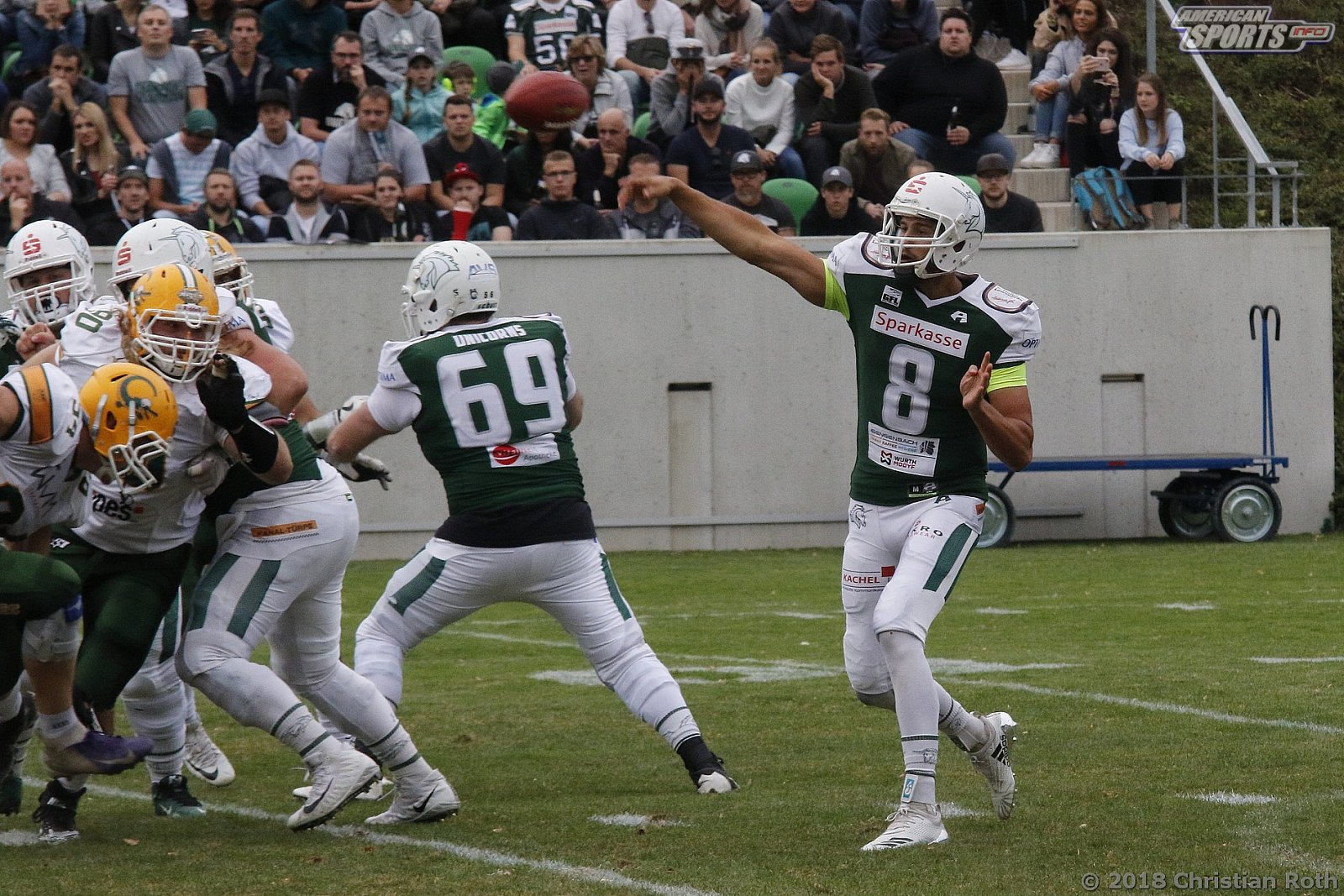 GFL Playoffs: Schwäbisch Hall Unicorns vs Cologne Crocodiles 37:14 22.09.2018
