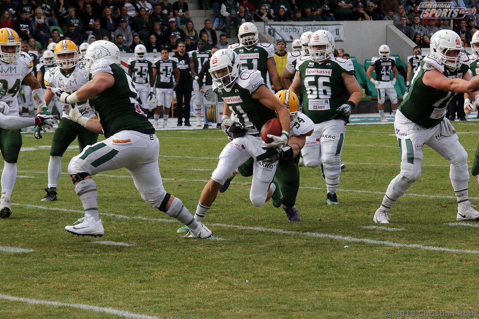 GFL Playoffs: Schwäbisch Hall Unicorns vs Cologne Crocodiles 37:14 22.09.2018