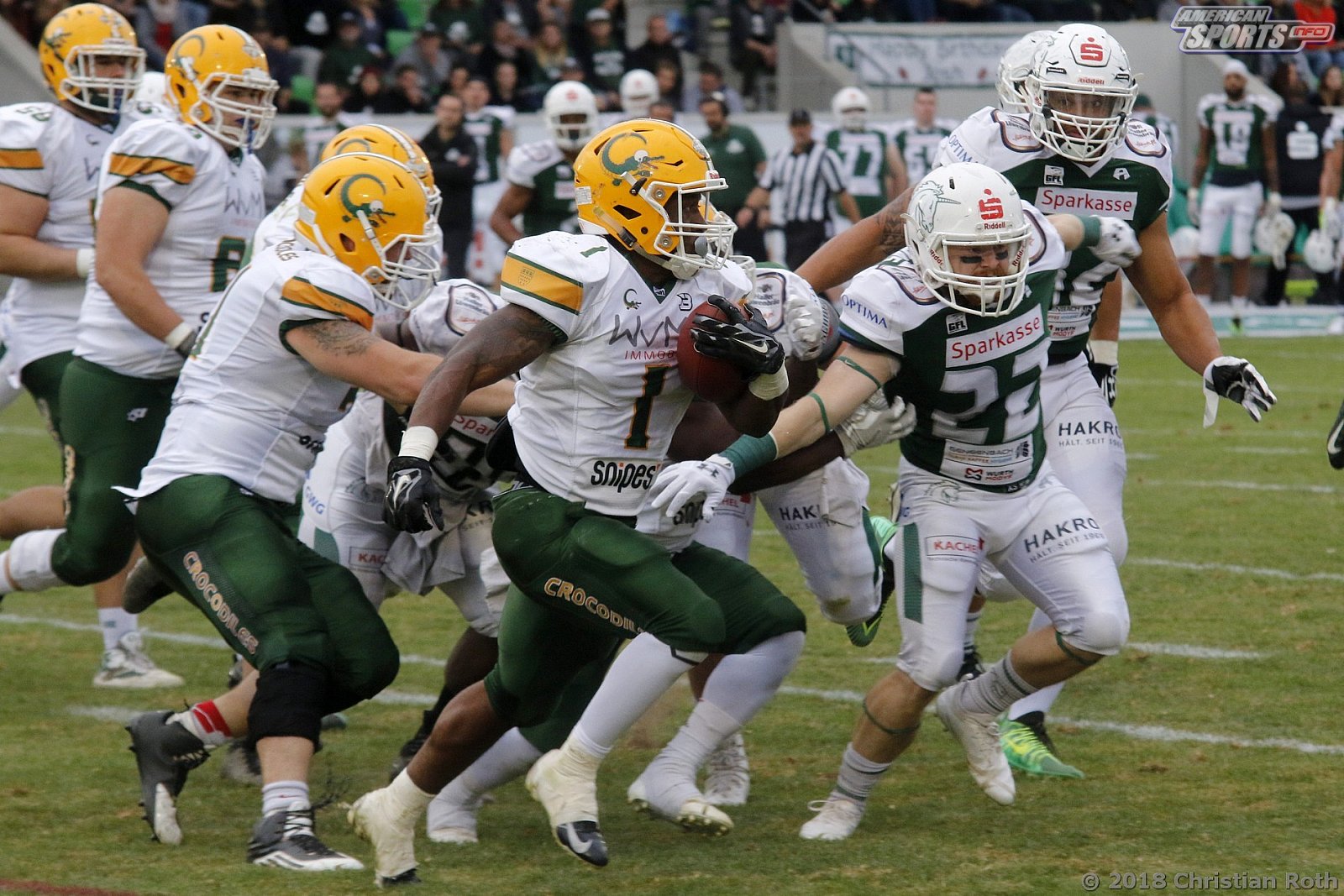 GFL Playoffs: Schwäbisch Hall Unicorns vs Cologne Crocodiles 37:14 22.09.2018