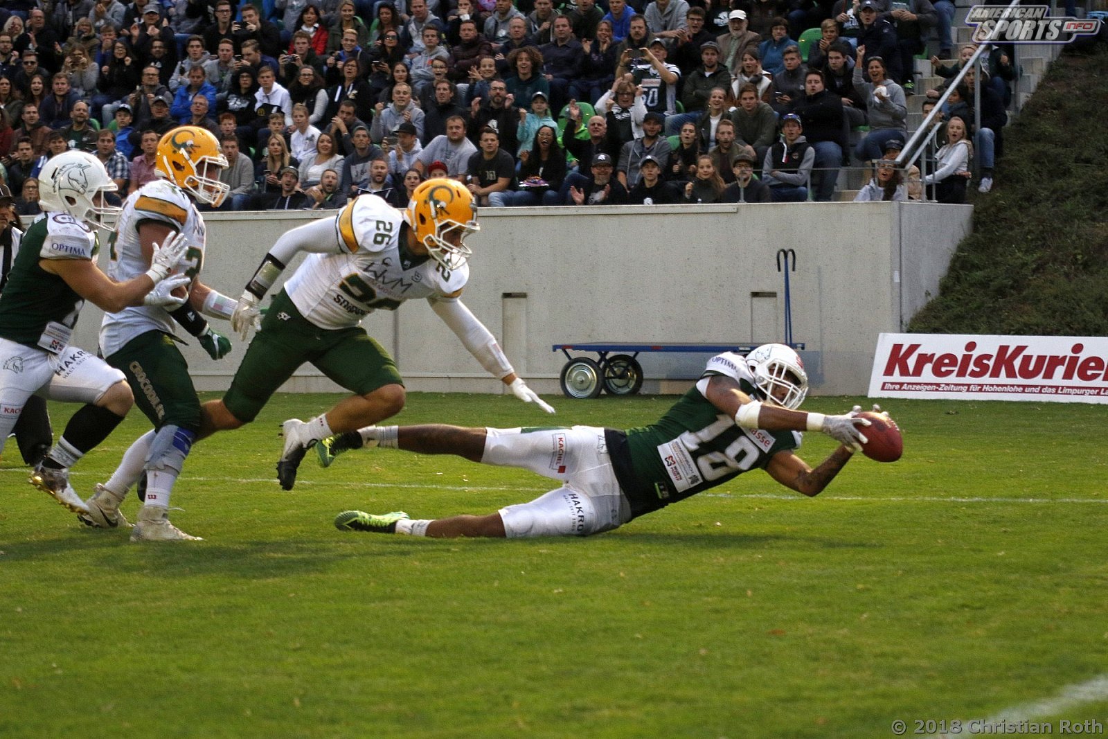 GFL Playoffs: Schwäbisch Hall Unicorns vs Cologne Crocodiles 37:14 22.09.2018