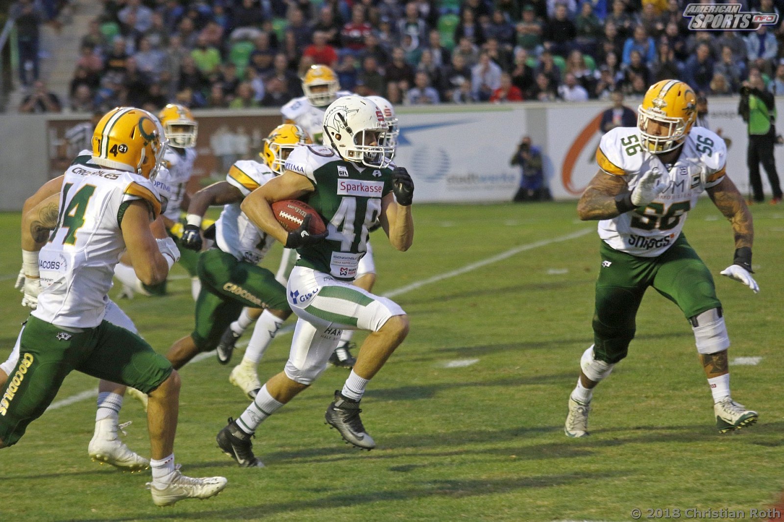 GFL Playoffs: Schwäbisch Hall Unicorns vs Cologne Crocodiles 37:14 22.09.2018