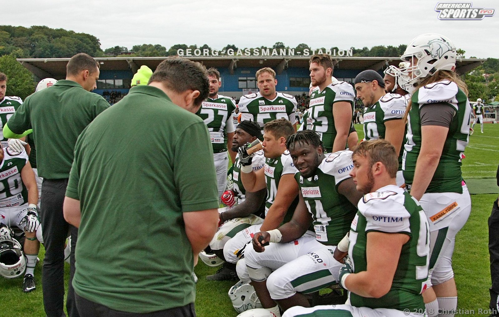 GFL FOOTBALL: Marburg vs Schwäbisch Hall 31:34 02.09.2018