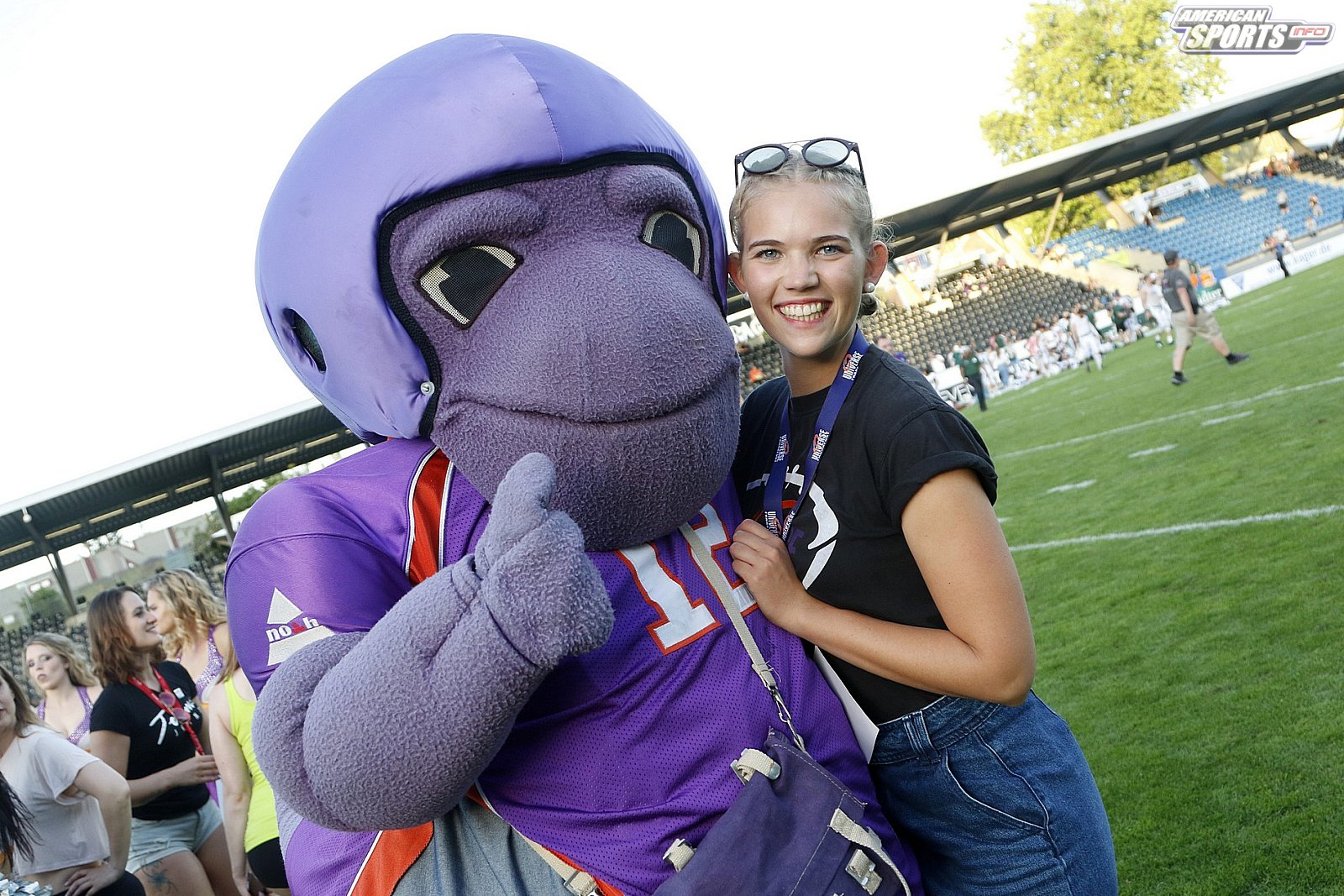 Die Frankfurt Universe Cheerleader beim Heimspiel gegen die Schwäbisch Hall Unicorns am 01.06.2019