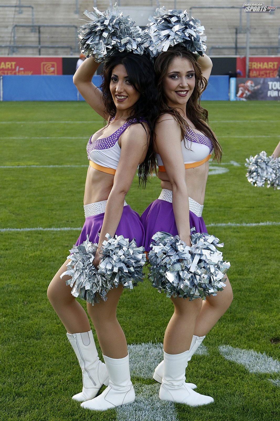 Die Frankfurt Universe Cheerleader beim Heimspiel gegen die Schwäbisch Hall Unicorns am 01.06.2019