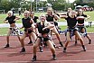 Die Bad Homburg Sentinels Cheerleader beim Heimspiel gegen die Kaiserslautern Pikes am 09.06.2019