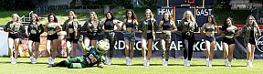 Die Cologne Cheerdance Cheerleader beim Heimspiel gegen die Kiel Baltic Hurricanes am 15.06.2019