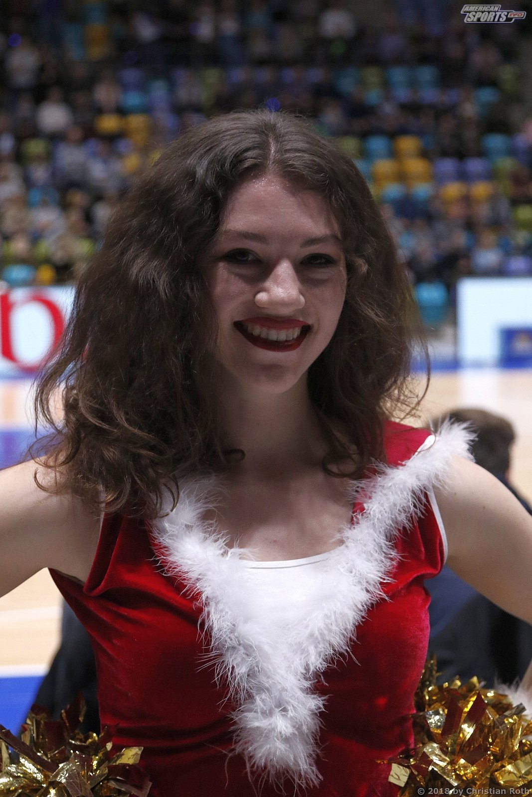Das Frankfurt Skyliners Danceteam beim BBL Pokal Heimspiel gegen die Basketball Löwen Braunschweig am 22.12.2018