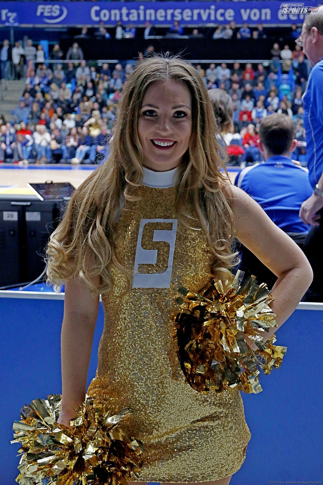 Das Skyliners Danceteam beim Heimspiel gegen die Jobstairs Giessen 46ers am 04.01.2019
