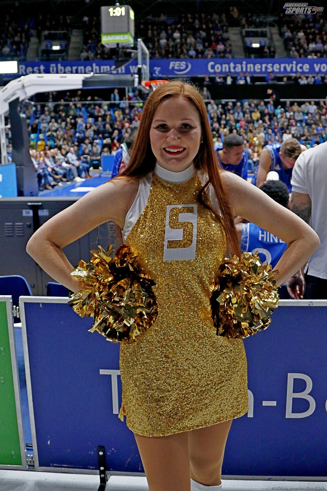 Das Skyliners Danceteam beim Heimspiel gegen die Jobstairs Giessen 46ers am 04.01.2019