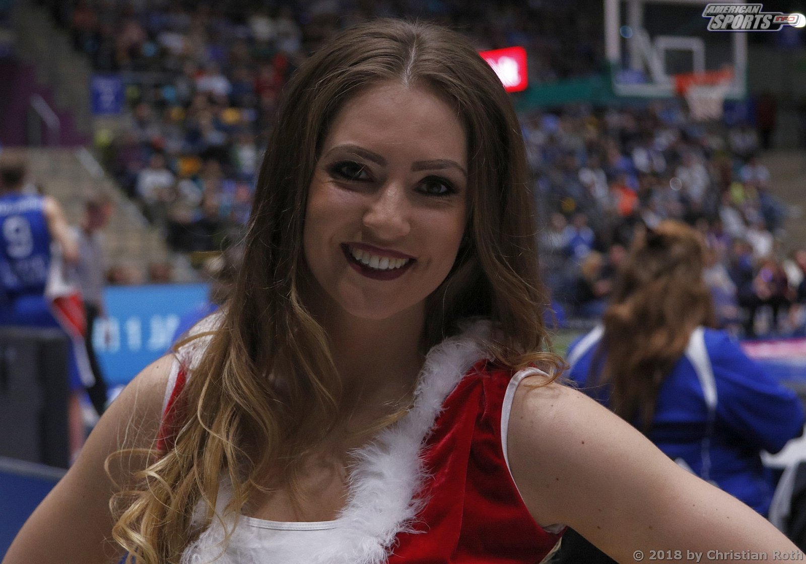 Das Frankfurt Skyliners Danceteam beim BBL Pokal Heimspiel gegen die Basketball Löwen Braunschweig am 22.12.2018