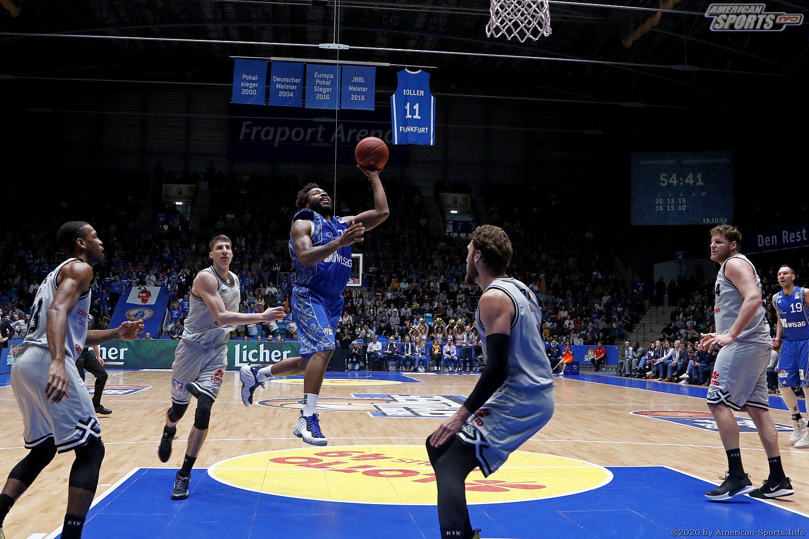 BBL: Fraport Skyliners Frankfurt vs Jobstars 46ers Giessen 81:65 04.01.2020