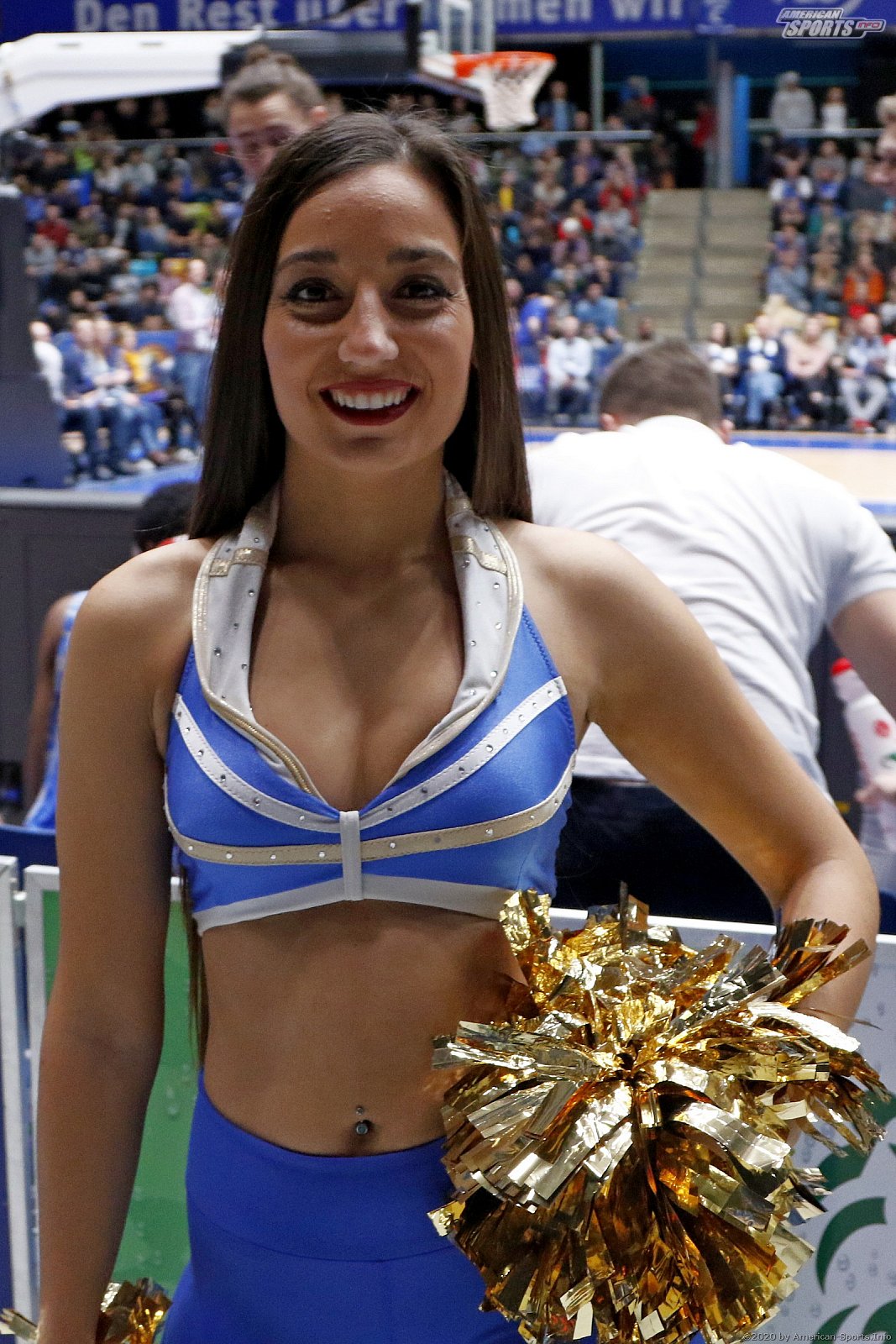 Das Skyliners Danceteam beim Heimspiel gegen die Jobstairs Giessen 46ers am 04.01.2019