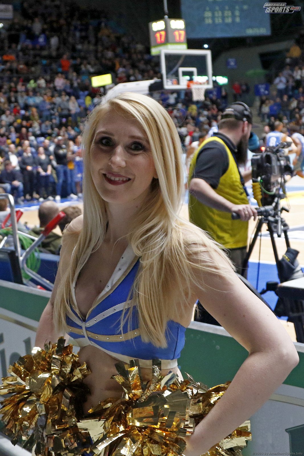 Das Skyliners Danceteam beim Heimspiel gegen die Jobstairs Giessen 46ers am 04.01.2019
