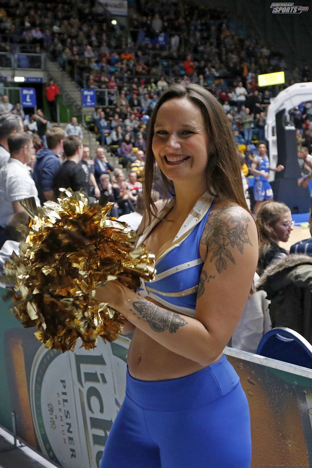 Das Skyliners Danceteam beim Heimspiel gegen die Jobstairs Giessen 46ers am 04.01.2019