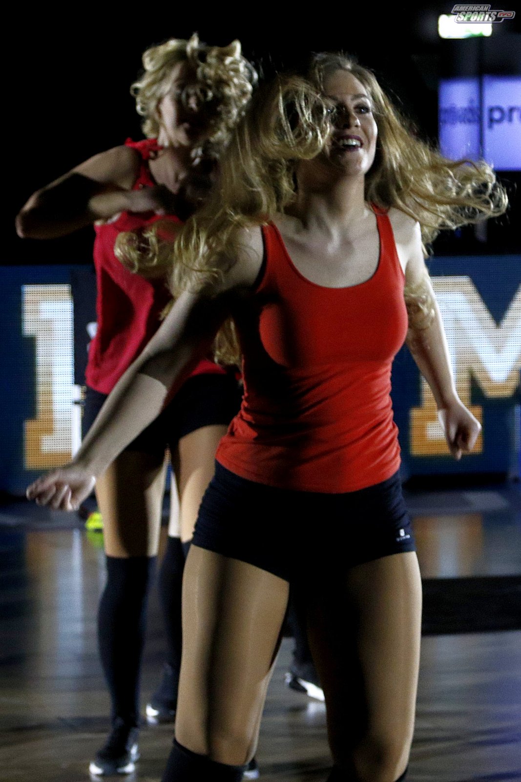 Das Frankfurt Skyliners Danceteam beim BBL Heimspiel gegen MHP Riesen Ludwigsburg am 10.02.2019