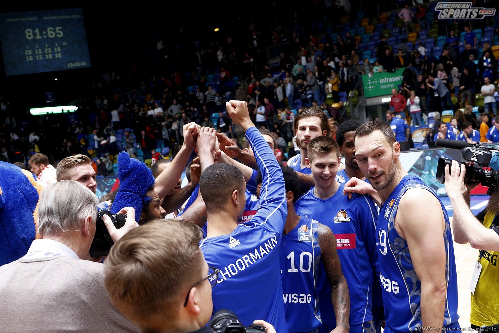 BBL: Fraport Skyliners Frankfurt vs Jobstars 46ers Giessen 81:65 04.01.2020