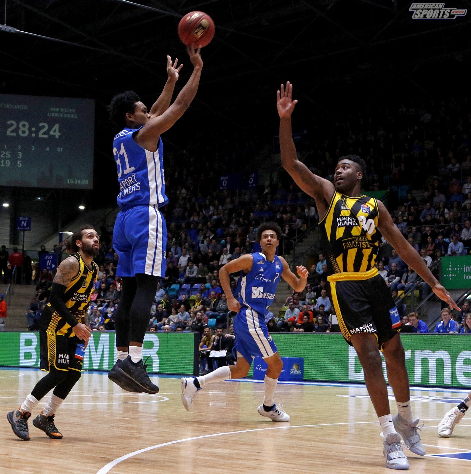 BBL: Fraport Skyliners Frankfurt vs MHP Riesen Ludwigsburg 94:96 10.02.2019