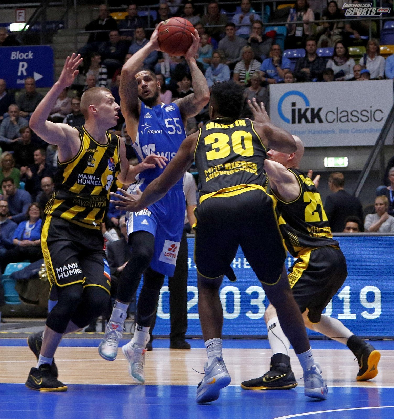 BBL: Fraport Skyliners Frankfurt vs MHP Riesen Ludwigsburg 94:96 10.02.2019