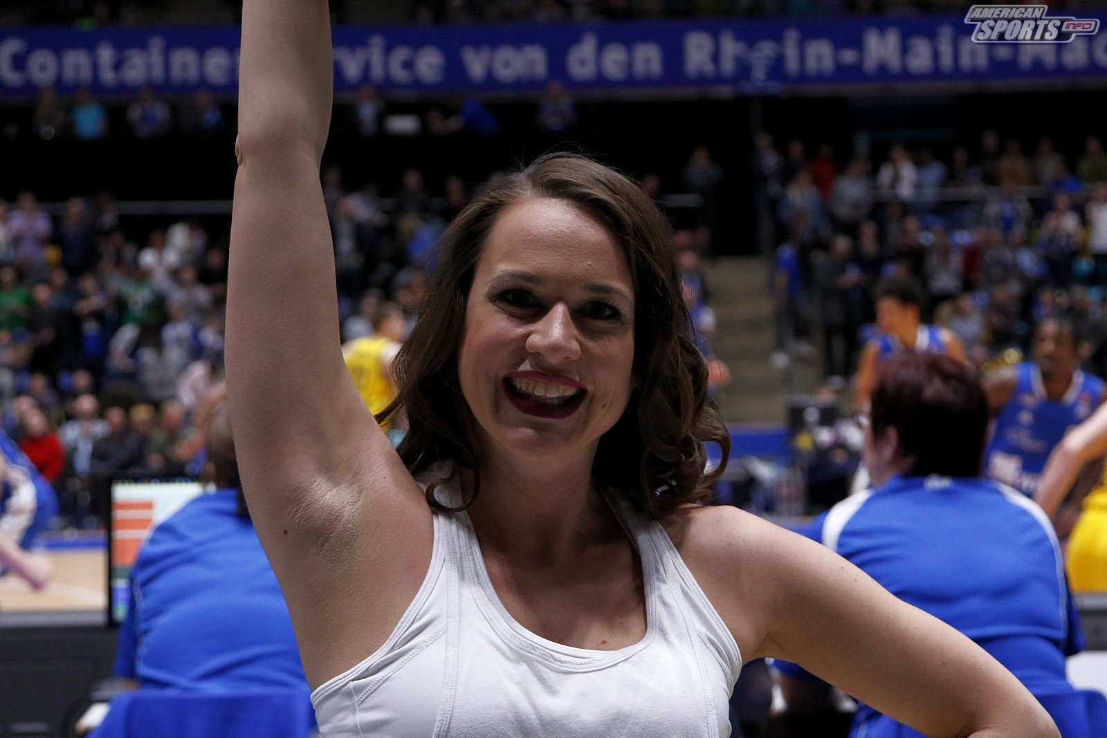 Das Frankfurt Skyliners Danceteam beim BBL Heimspiel gegen Alba Berlin am 03.03.2019