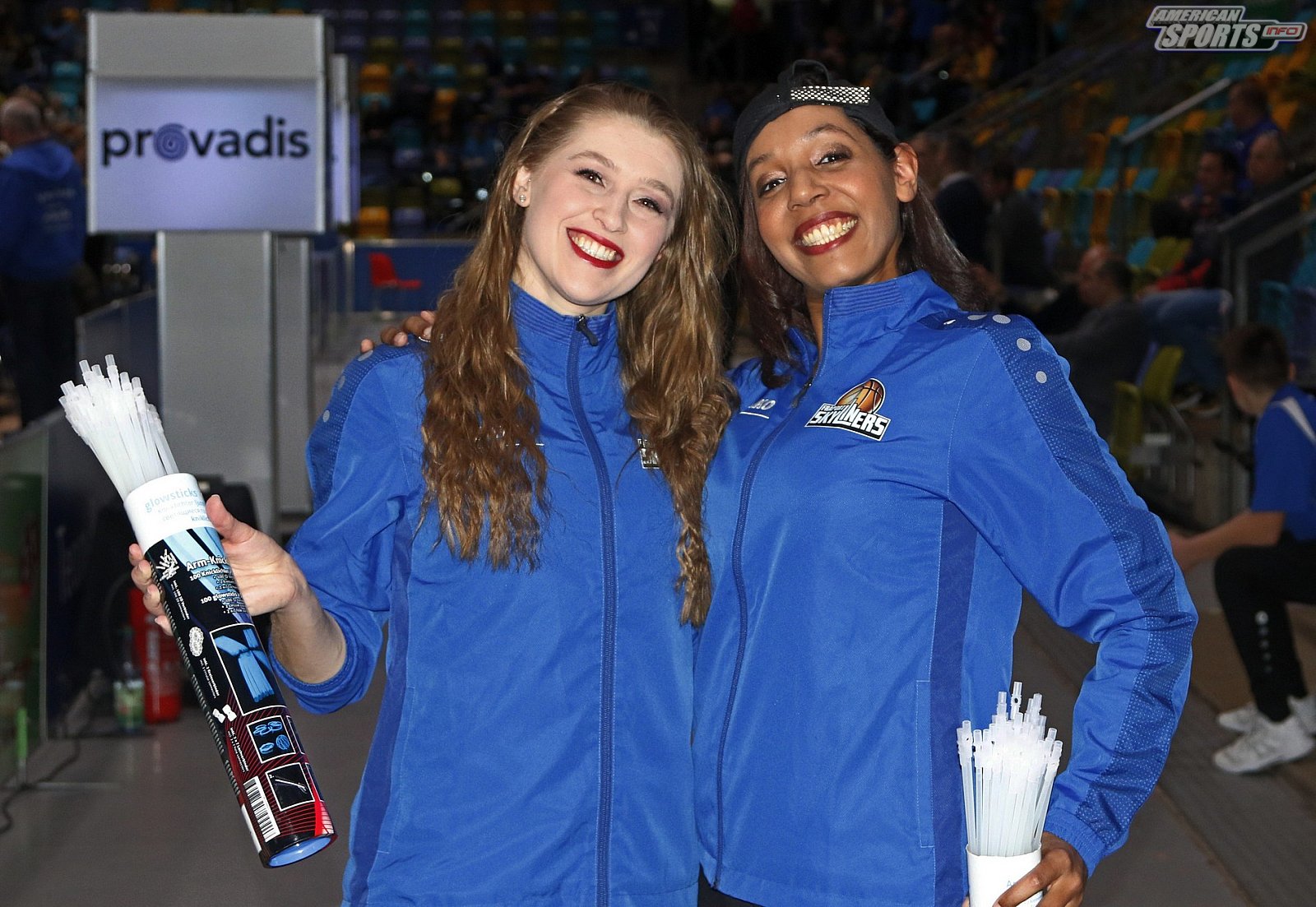Das Frankfurt Skyliners Danceteam beim BBL Pokal Heimspiel gegen ALBA Berlin am 20.01.2019