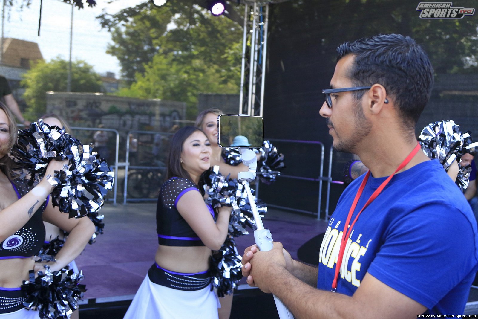 ELF: Die Frankfurt Galaxy Dancers und Loona beim Heimspiel gegen die Raiders Tirol am 28.08.2022