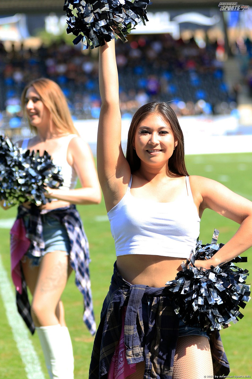 ELF: Die Frankfurt Galaxy Dancers und Loona beim Heimspiel gegen die Raiders Tirol am 28.08.2022