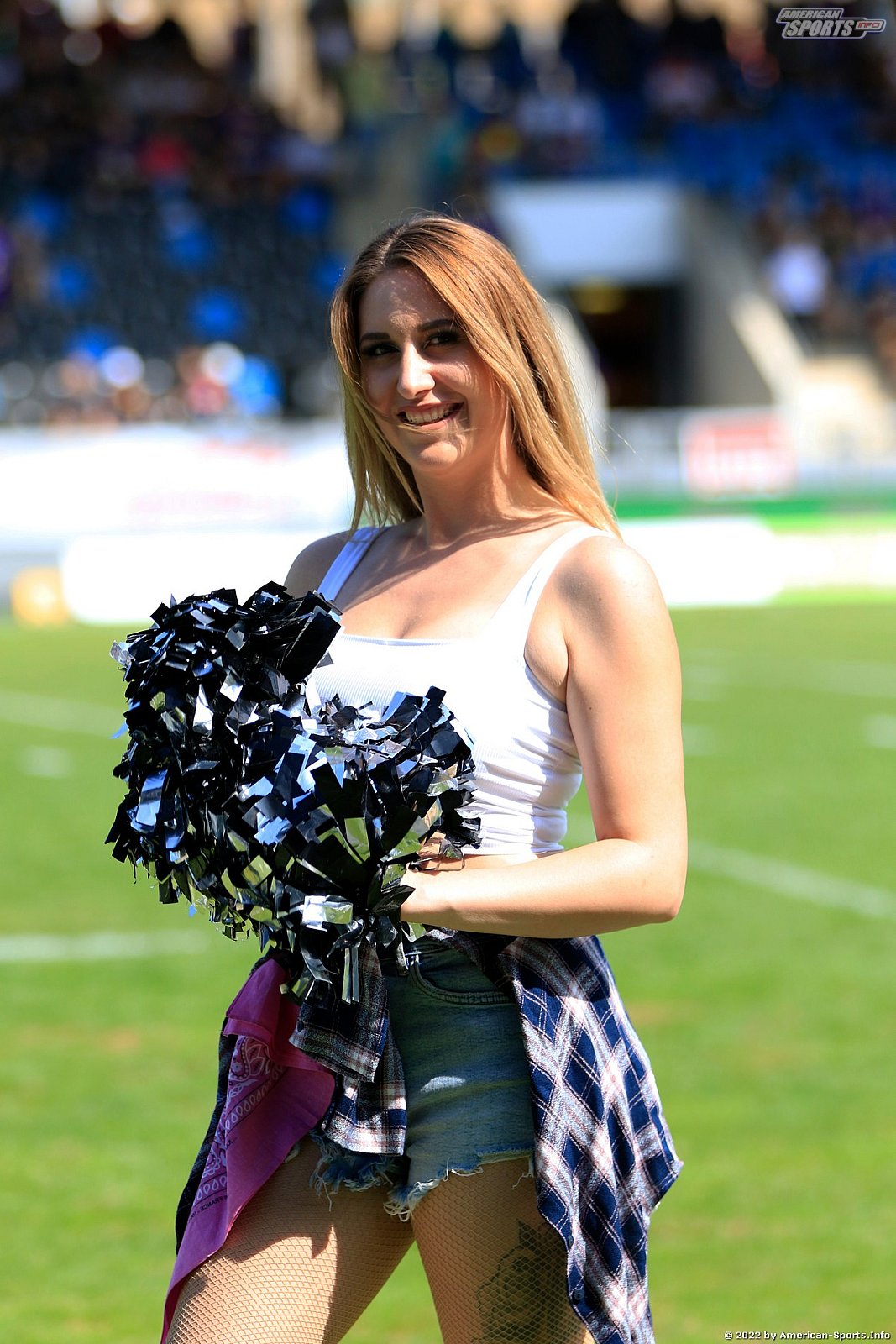 ELF: Die Frankfurt Galaxy Dancers und Loona beim Heimspiel gegen die Raiders Tirol am 28.08.2022