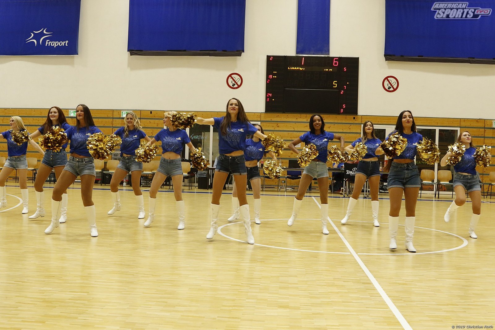 Das Skyliners Danceteam beim Benefizspiel gegen Ratiopharm Ulm am 15.09.2019